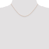 14k Rose Gold .5mm Baby Rope Chain