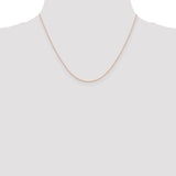 14k Rose Gold .5mm Baby Rope Chain