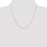 14k Rose Gold .5mm Baby Rope Chain