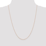 14k Rose Gold .5mm Baby Rope Chain