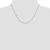 14k White Gold .9mm D/C Round Open Link Cable Chain