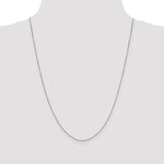 14k White Gold .9mm D/C Round Open Link Cable Chain