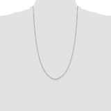 14k White Gold .9mm D/C Round Open Link Cable Chain