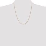 14k .9mm D/C Round Open Link Cable Chain