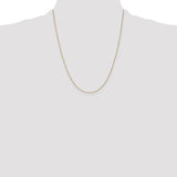 14k .9mm D/C Round Open Link Cable Chain