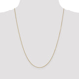 14k .9mm D/C Round Open Link Cable Chain