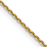 14k .9mm D/C Round Open Link Cable Chain
