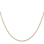 14k .9mm D/C Round Open Link Cable Chain
