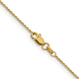 14k .9mm D/C Round Open Link Cable Chain