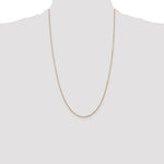 14k .9mm D/C Round Open Link Cable Chain