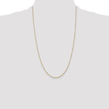 14k .9mm D/C Round Open Link Cable Chain