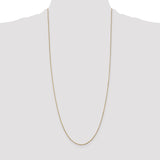 14k .9mm D/C Round Open Link Cable Chain
