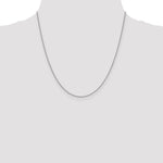 14k White Gold 1.4mm Forzantine Cable Chain