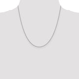 14k White Gold 1.4mm Forzantine Cable Chain