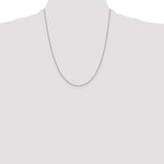 14k White Gold 1.4mm Forzantine Cable Chain