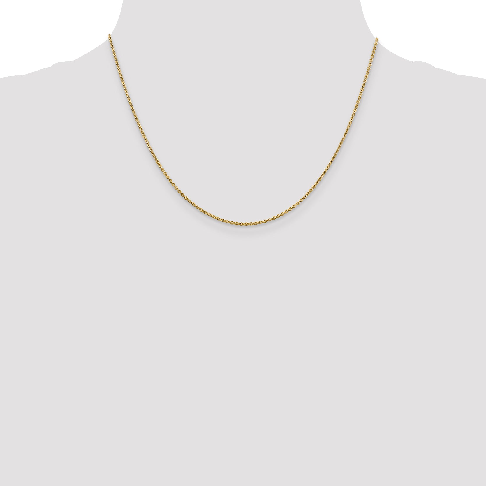 14k 1.4mm Forzantine Cable Chain