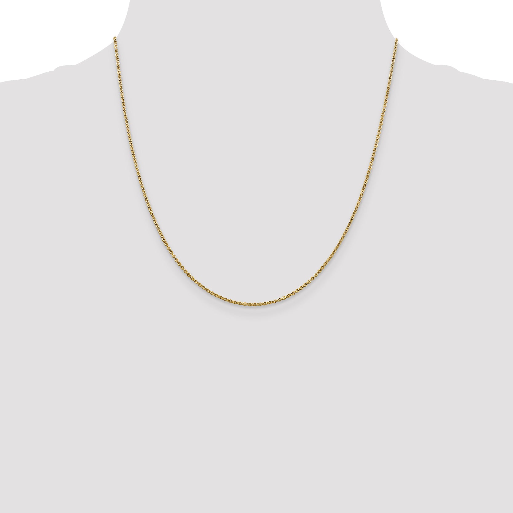 14k 1.4mm Forzantine Cable Chain