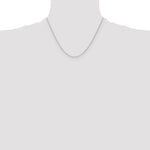 14k White Gold 1.2mm D/C Cable Chain