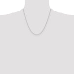 14k White Gold 1.2mm D/C Cable Chain