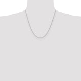 14k White Gold 1.2mm D/C Cable Chain