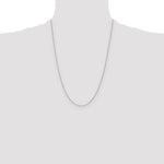 14k White Gold 1.2mm D/C Cable Chain