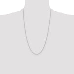 14k White Gold 1.2mm D/C Cable Chain