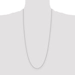 14k White Gold 1.2mm D/C Cable Chain
