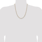 14k Yellow Gold with Rhodium 1.65mm Singapore Chain