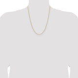 14k 1.5mm Cable Chain