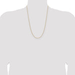14k 1.5mm Cable Chain