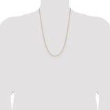 14k 1.5mm Cable Chain