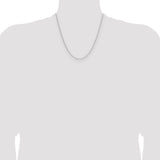 14k White Gold 1.5mm Cable Chain