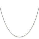 14k White Gold 1.5mm Cable Chain