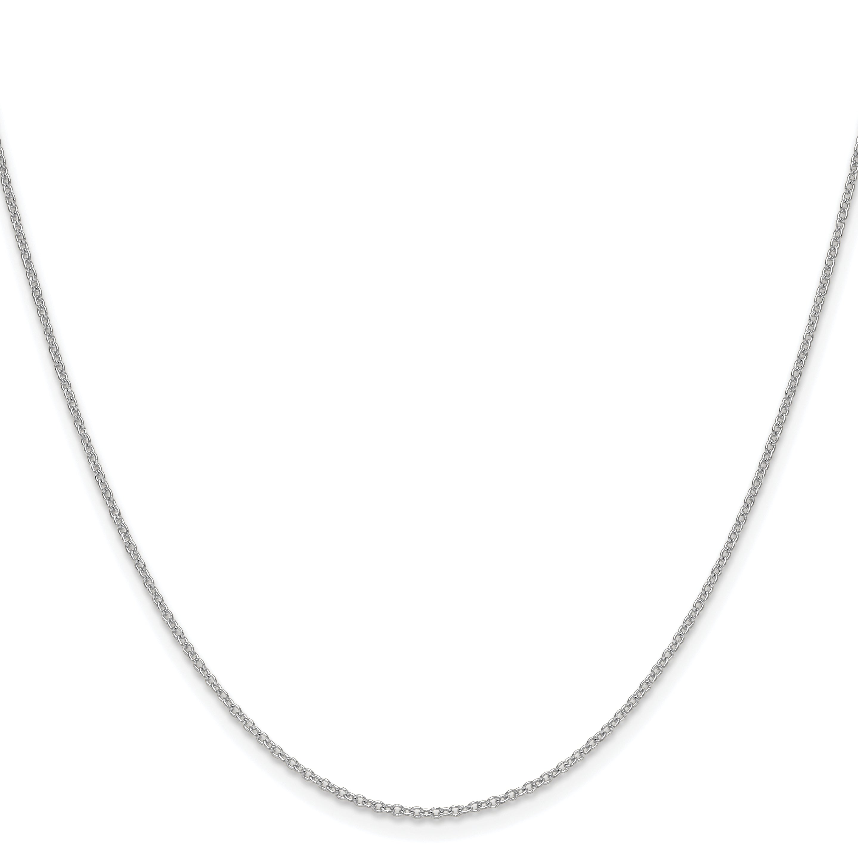 14k White Gold 1.5mm Cable Chain