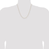 14k .8mm Forzantine Cable Chain