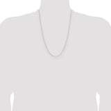 14k .8mm Forzantine Cable Chain