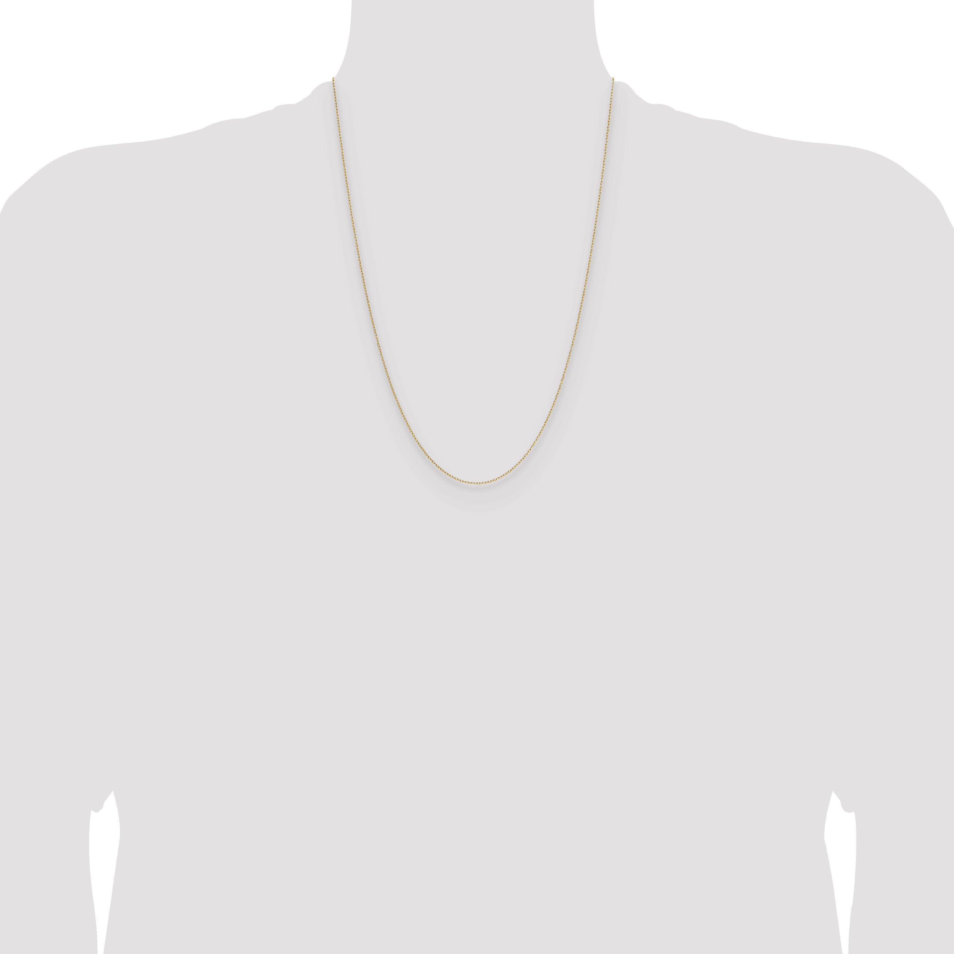 14k .8mm Forzantine Cable Chain