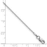 14k White Gold .8mm Forzantine Cable Chain