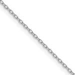 14k White Gold .8mm Forzantine Cable Chain