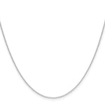 14k White Gold .8mm Forzantine Cable Chain