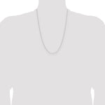 14k White Gold .8mm Forzantine Cable Chain