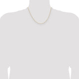 14k .8mm D/C Forzantine Cable Chain
