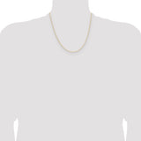 14k .8mm D/C Forzantine Cable Chain