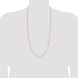 14k .8mm D/C Forzantine Cable Chain