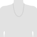14k White Gold .8mm D/C Forzantine Cable Chain