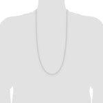 14k White Gold .8mm D/C Forzantine Cable Chain