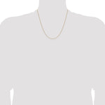 14k 1.0mm D/C Forzantine Cable Chain