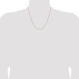 14k 1.0mm D/C Forzantine Cable Chain