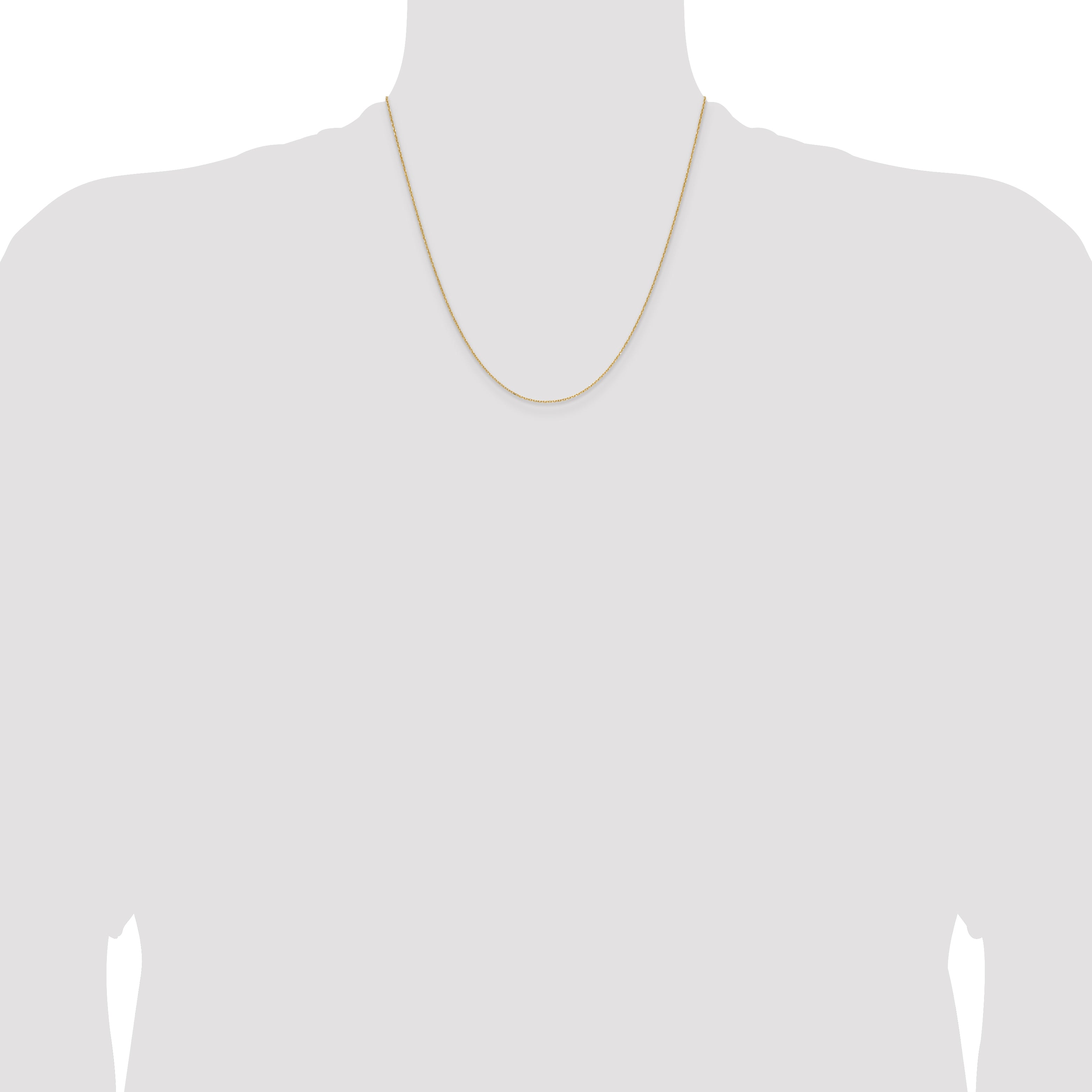 14k 1.0mm D/C Forzantine Cable Chain