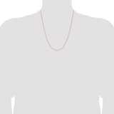 14k 1.0mm D/C Forzantine Cable Chain